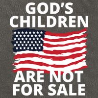 Gods Children Are Not For Sale Awareness Cotton Canvas Backpack