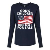 Gods Children Are Not For Sale Awareness Womens Cotton Relaxed Long Sleeve T-Shirt