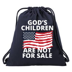 Gods Children Are Not For Sale Awareness Drawstring Bag