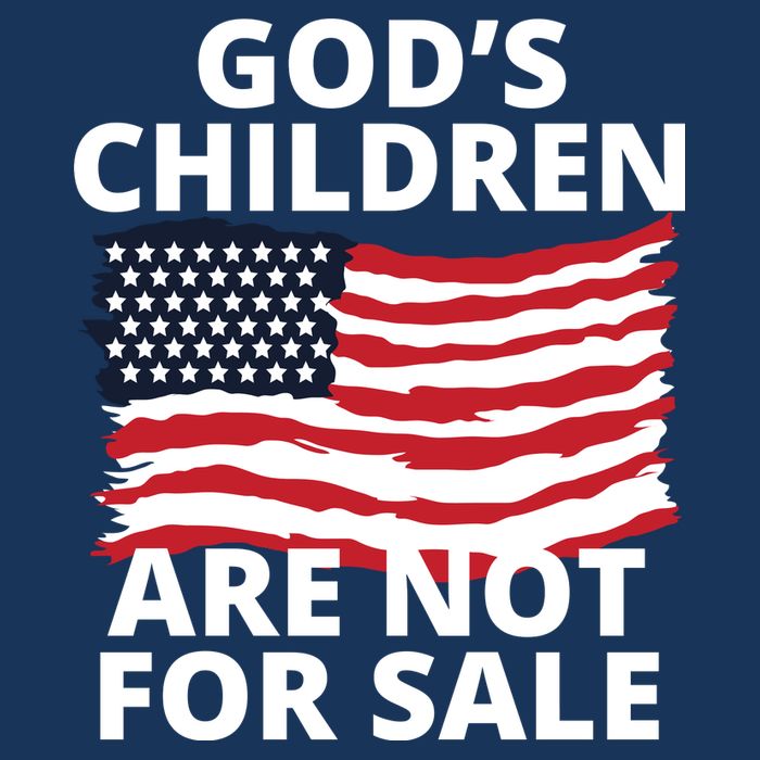 Gods Children Are Not For Sale Awareness Drawstring Bag