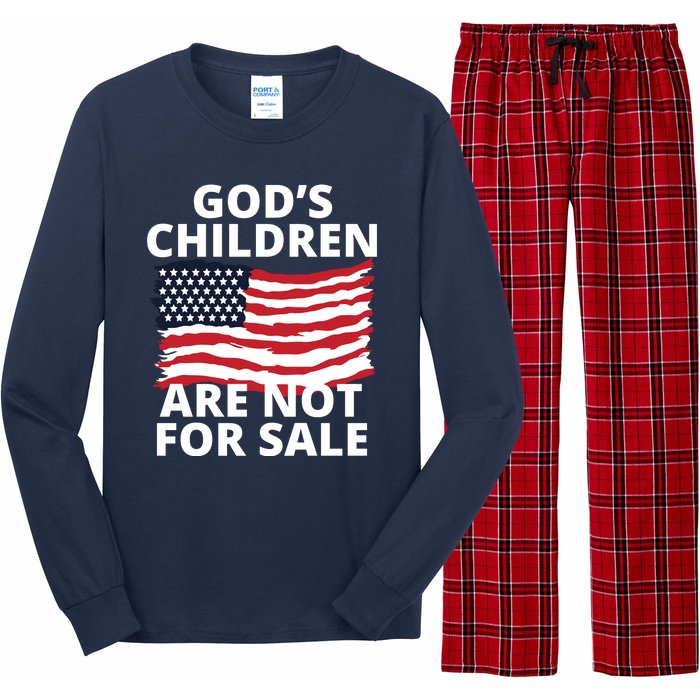 Gods Children Are Not For Sale Awareness Long Sleeve Pajama Set