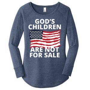 Gods Children Are Not For Sale Awareness Women's Perfect Tri Tunic Long Sleeve Shirt