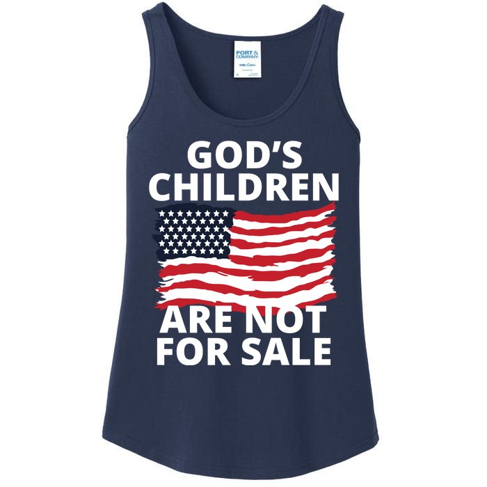 Gods Children Are Not For Sale Awareness Ladies Essential Tank