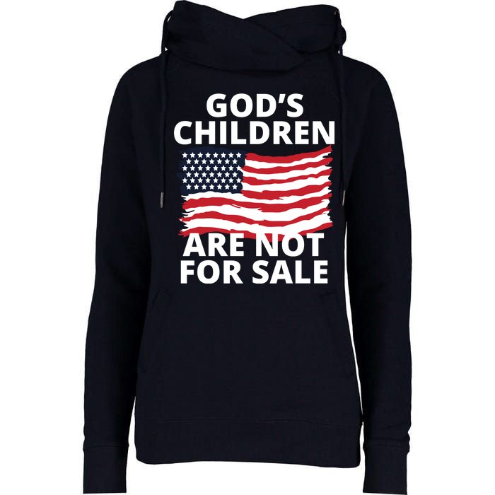 Gods Children Are Not For Sale Awareness Womens Funnel Neck Pullover Hood