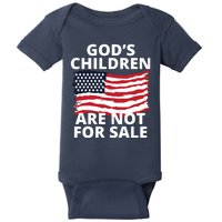 Gods Children Are Not For Sale Awareness Baby Bodysuit