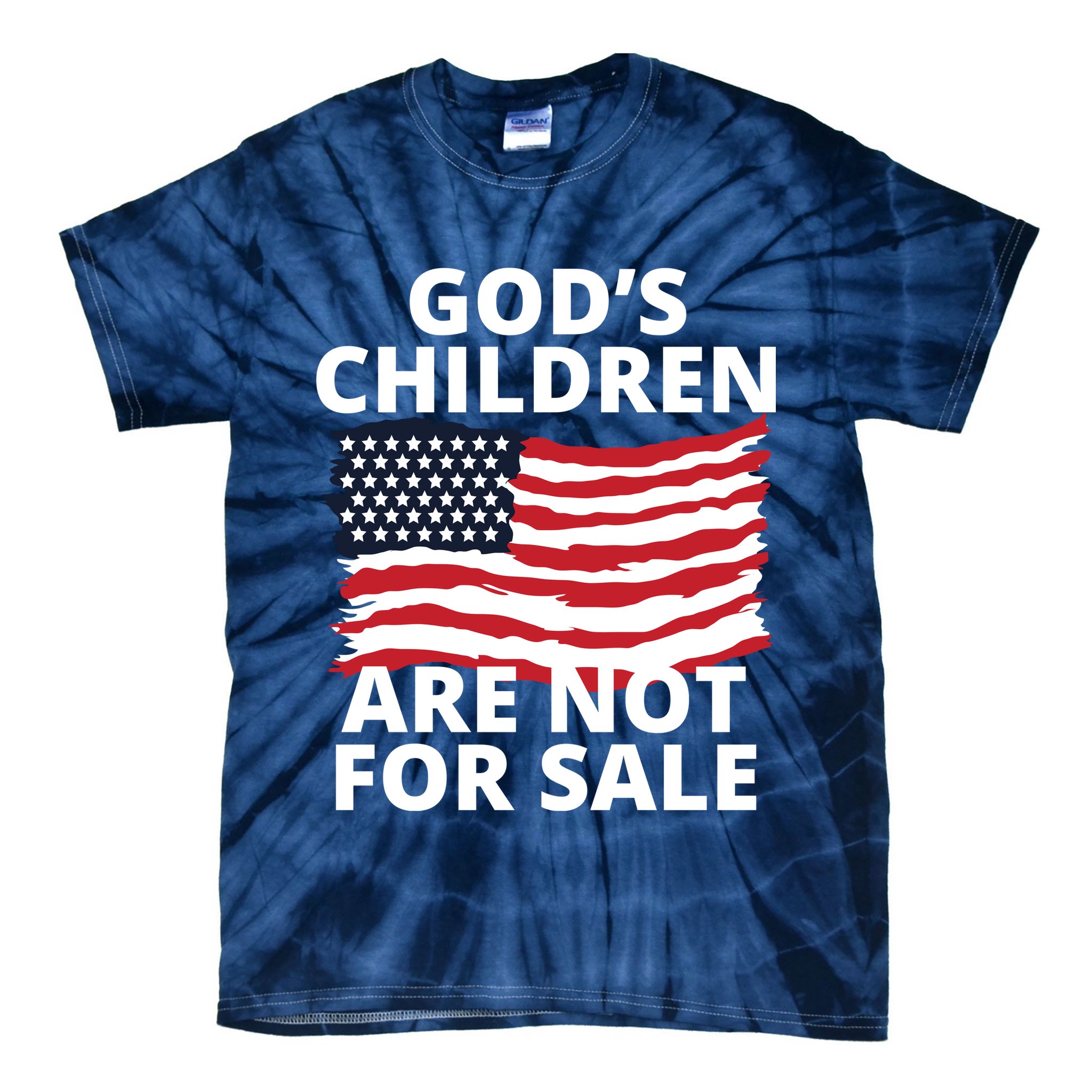 Gods Children Are Not For Sale Awareness Tie-Dye T-Shirt