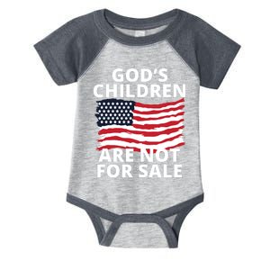 Gods Children Are Not For Sale Awareness Infant Baby Jersey Bodysuit