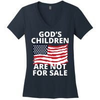 Gods Children Are Not For Sale Awareness Women's V-Neck T-Shirt