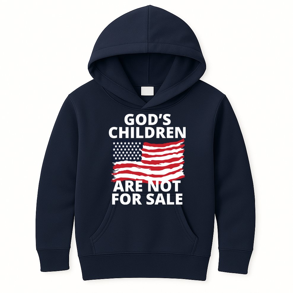 Gods Children Are Not For Sale Awareness Kids Hoodie