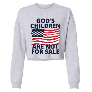 Gods Children Are Not For Sale Awareness Cropped Pullover Crew