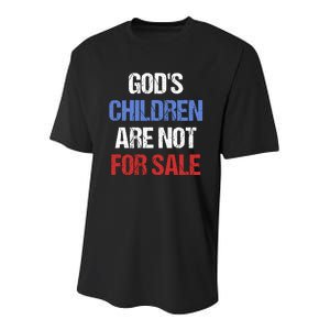 Gods Children Are Not For Sale Youth Performance Sprint T-Shirt