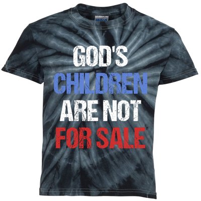 Gods Children Are Not For Sale Kids Tie-Dye T-Shirt