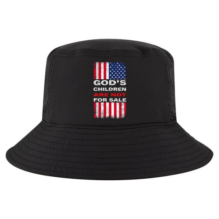 Gods Children Are Not For Sale American Flag Cool Comfort Performance Bucket Hat
