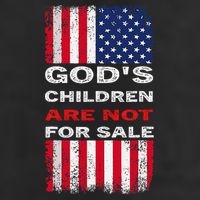 Gods Children Are Not For Sale American Flag Cool Comfort Performance Bucket Hat