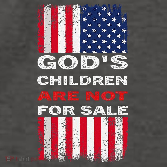 Gods Children Are Not For Sale American Flag Vector Backpack