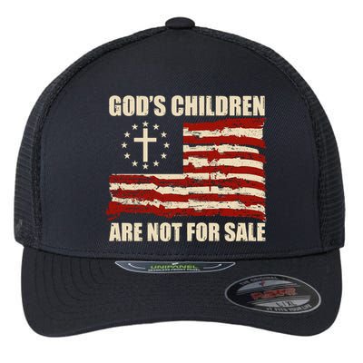 Gods Children Are Not For Sale Funny Quote Gods Children Flexfit Unipanel Trucker Cap