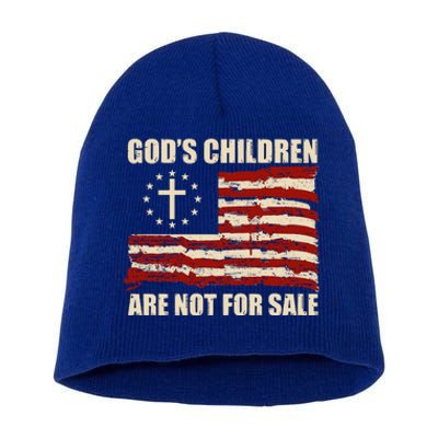 Gods Children Are Not For Sale Funny Quote Gods Children Short Acrylic Beanie