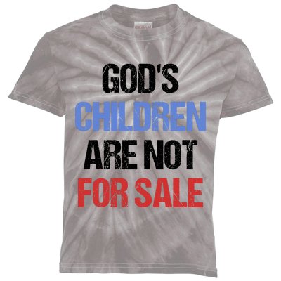 Gods Children Are Not For Sale Kids Tie-Dye T-Shirt