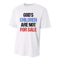 Gods Children Are Not For Sale Youth Performance Sprint T-Shirt