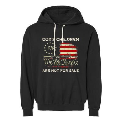 God's Children Are Not For Sale Embracing Sound of Freedom Garment-Dyed Fleece Hoodie