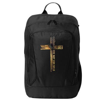 GodS Children Are Not For Sale Embracing Sound Of Freedom City Backpack