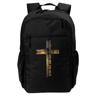 GodS Children Are Not For Sale Embracing Sound Of Freedom Daily Commute Backpack