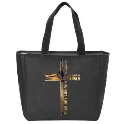 GodS Children Are Not For Sale Embracing Sound Of Freedom Zip Tote Bag