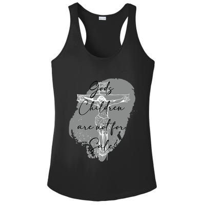 Gods Children Are Not For Sale Jesus Christ Christian Ladies PosiCharge Competitor Racerback Tank
