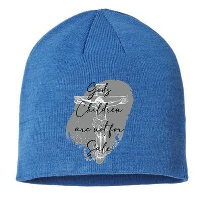 Gods Children Are Not For Sale Jesus Christ Christian Sustainable Beanie
