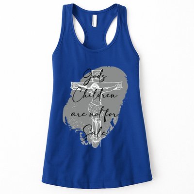 Gods Children Are Not For Sale Jesus Christ Christian Womens Tank Top