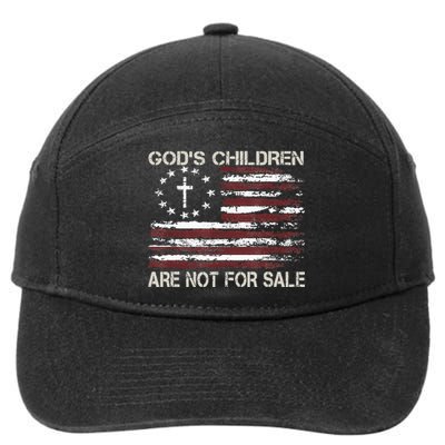 Gods Children Are Not For Sale Funny Quote God's Children 7-Panel Snapback Hat