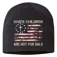 Gods Children Are Not For Sale Funny Quote God's Children Sustainable Beanie