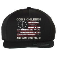 Gods Children Are Not For Sale Funny Quote God's Children Wool Snapback Cap