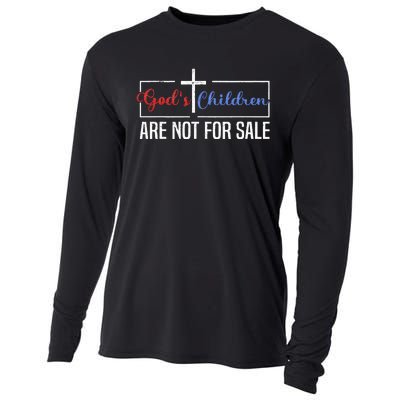 Gods Children Are Not For Sale Christian Cooling Performance Long Sleeve Crew