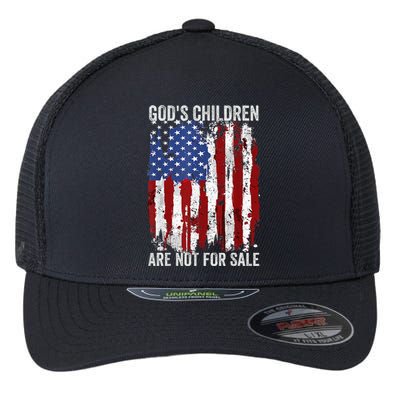 Gods Children Are Not For Sale Funny Quote Gods Children Flexfit Unipanel Trucker Cap