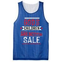 Gods Children Are Not For Sale Funny Mesh Reversible Basketball Jersey Tank