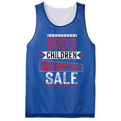 Gods Children Are Not For Sale Funny Mesh Reversible Basketball Jersey Tank