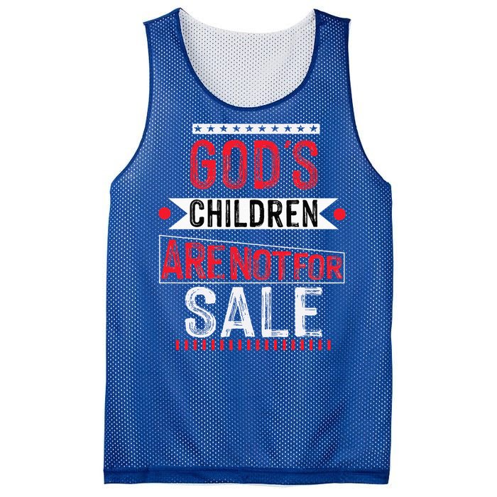 Gods Children Are Not For Sale Funny Mesh Reversible Basketball Jersey Tank