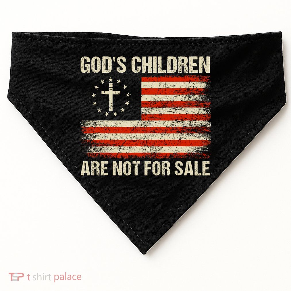 Gods Children Are Not For Sale Quote Gods Children USA-Made Doggie Bandana