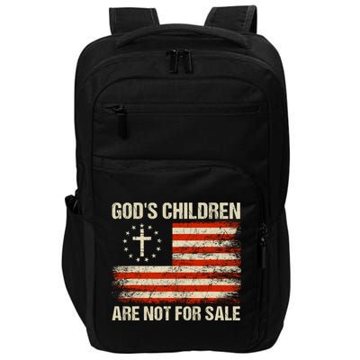 Gods Children Are Not For Sale Quote Gods Children Impact Tech Backpack