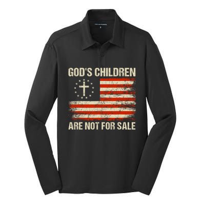 Gods Children Are Not For Sale Quote Gods Children Silk Touch Performance Long Sleeve Polo