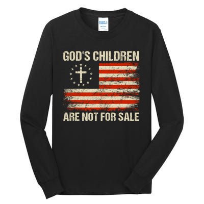 Gods Children Are Not For Sale Quote Gods Children Tall Long Sleeve T-Shirt