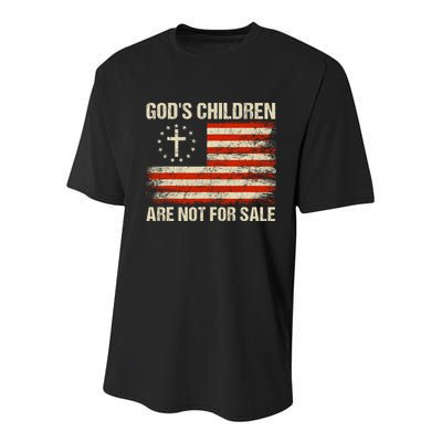 Gods Children Are Not For Sale Quote Gods Children Youth Performance Sprint T-Shirt