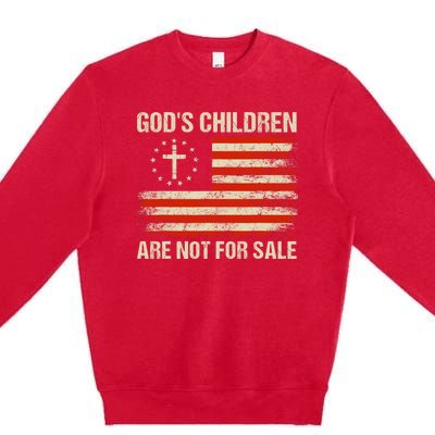 Gods Children Are Not For Sale Quote Gods Children Premium Crewneck Sweatshirt