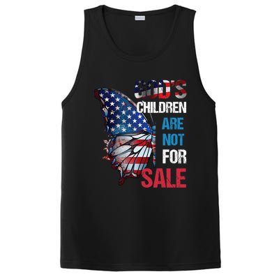 Gods Children Are Not For Sale Funny Political America Flag PosiCharge Competitor Tank