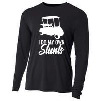 I Do My Own Stunts Golfing Golf Cart for Golfer Golf Lover gift Cooling Performance Long Sleeve Crew