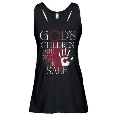 Gods Children Are Not For Sale For Children Family Ladies Essential Flowy Tank