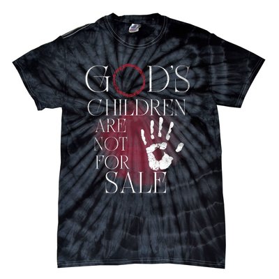 Gods Children Are Not For Sale For Children Family Tie-Dye T-Shirt