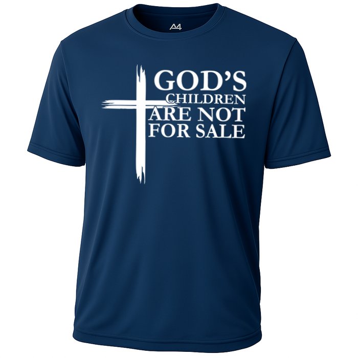 Gods Children Are Not For Sale Cross Cooling Performance Crew T-Shirt