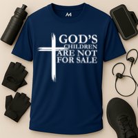 Gods Children Are Not For Sale Cross Cooling Performance Crew T-Shirt